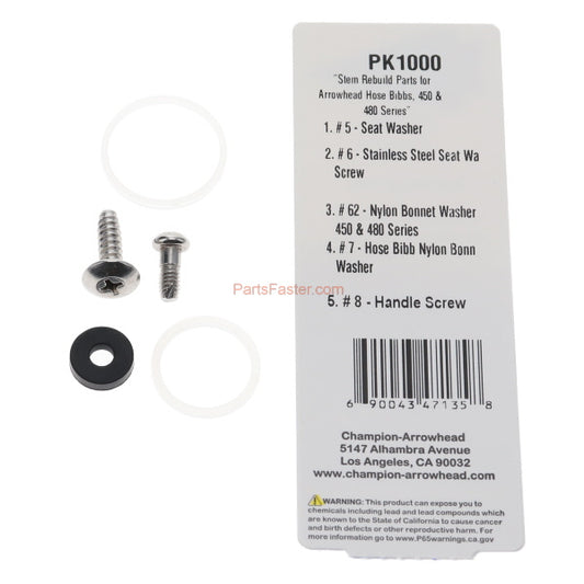 Arrowhead Brass ABP PK1000 Stem Seal Kit