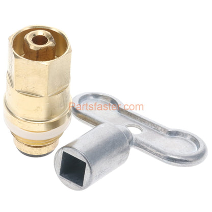 Arrowhead Brass PK1150 Loose Key Stem With Shield