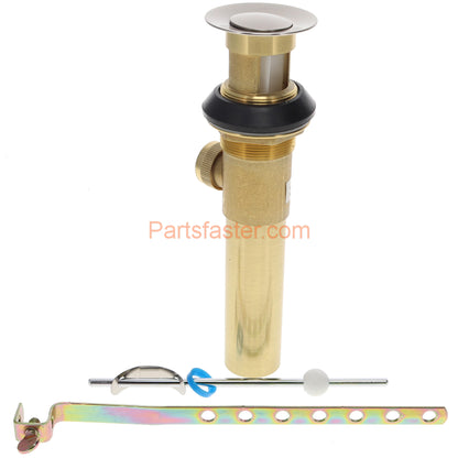 Plumbers Emporium A556200NP Brushed Nickel Metal Pop Up Assembly