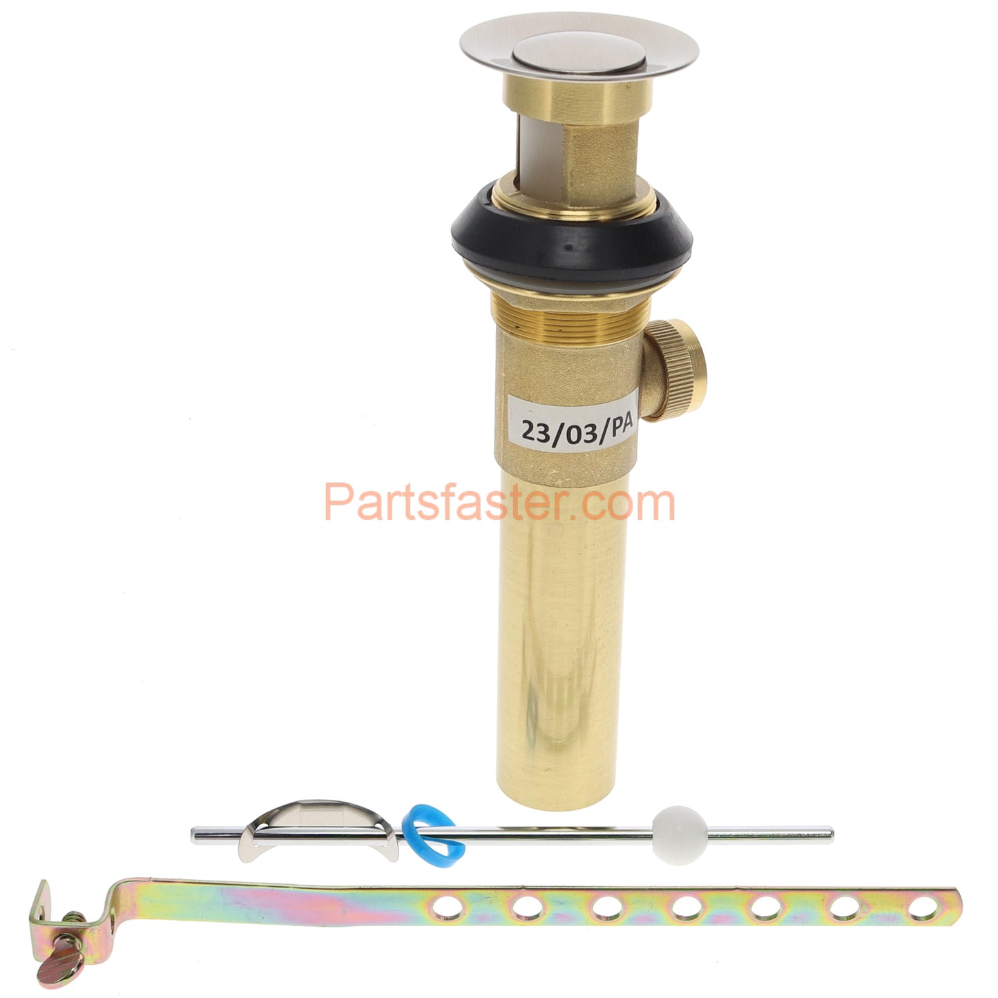 Plumbers Emporium A556200NP Brushed Nickel Metal Pop Up Assembly