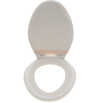 Mansfield Elongated Slow Close Elongated Biscuit Toilet Seat
