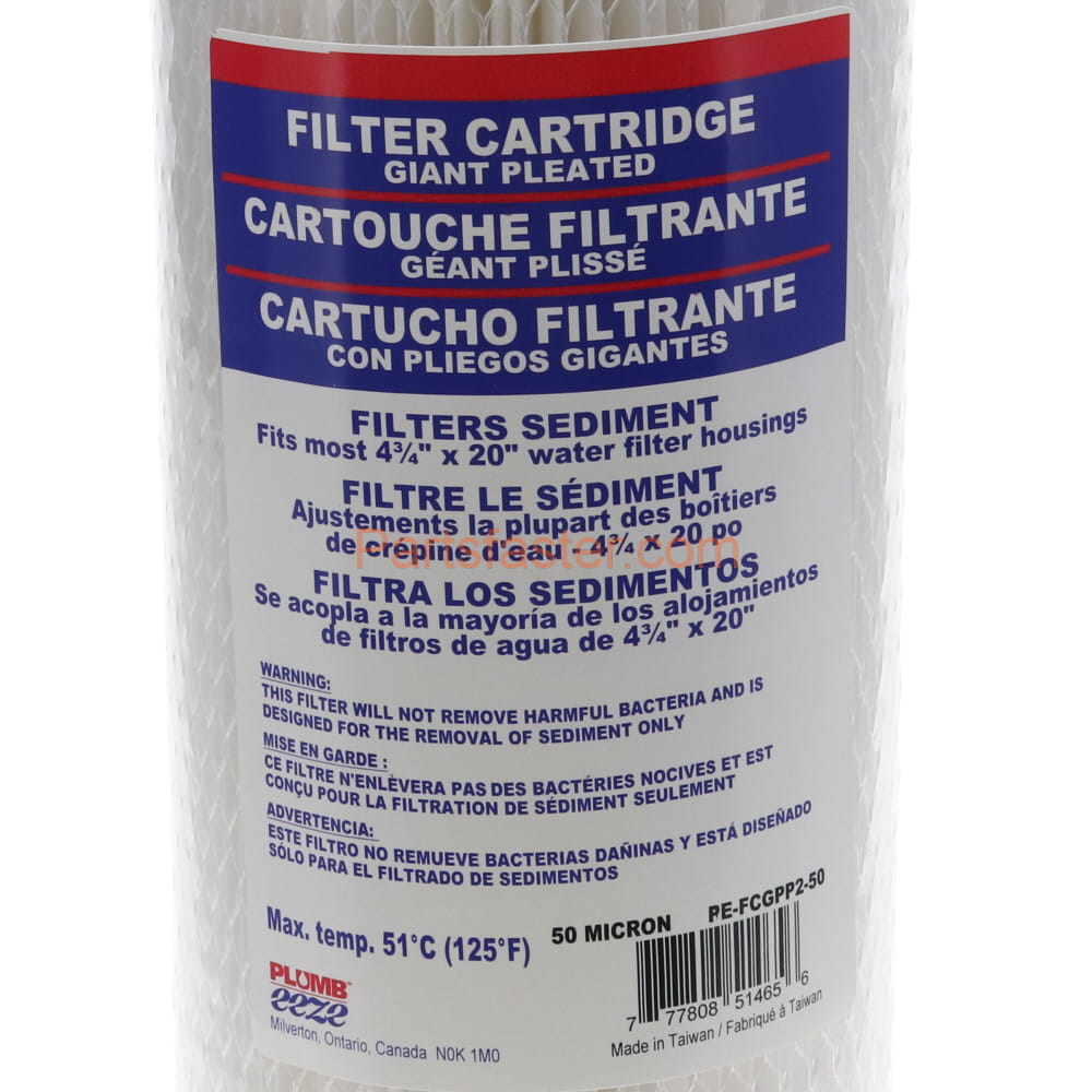Plumbeeze PE-FCGPP-05 Filter Cartridge