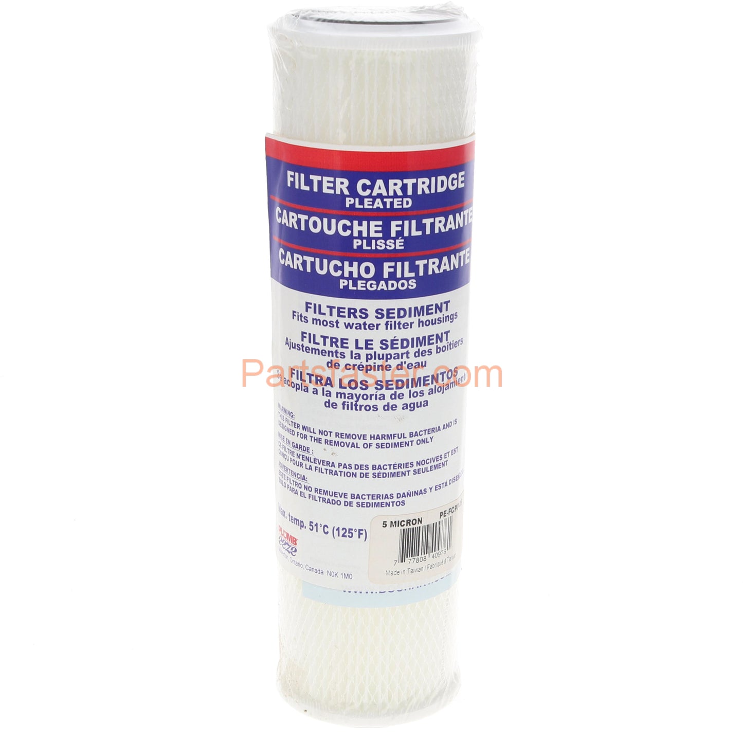 Plumbeeze PE-FCPP-05 Poly Pleated Filter Cartridge
